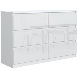 RAUMHIRSCH FURNITURE KOMODA Biela, lesklá 139/79/39 vyobraziť