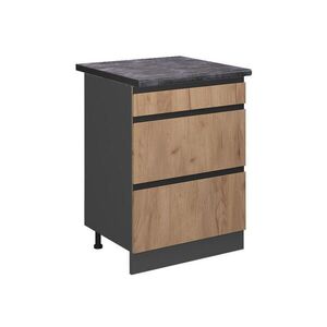 Vicco KUCHYNSKÁ SPODNÁ SKRINKA R-Line Dub Goldkraft 60 cm so zásuvkami, AP antracit vyobraziť