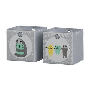 Vicco SKLADACÍ BOX Šedá 30 x 30 cm (motív leňochoda) vyobraziť