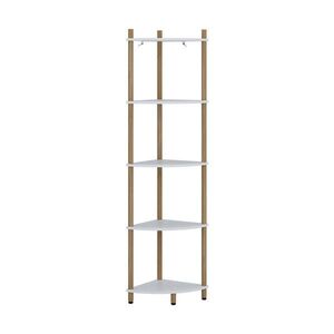 Vicco ROHOVÁ POLICA Bivio Biela/borová 29 x 133 cm s 5 úložnými priehradkami vyobraziť