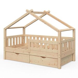 VitaliSpa DOMÁCA POSTEĽ Design Prírodné drevo 80x160 cm s 2 zásuvkami vyobraziť