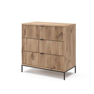 Vicco KOMODA Eliza, Dub Viking, 80 x 81.2 cm s 3 zásuvkami vyobraziť