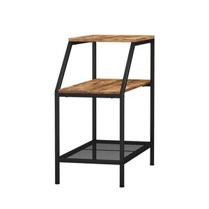 Vicco PRÍRUČNÝ STOLÍK Fyrk Rustikálny dub 30 x 60 cm s 2 otvorenými priehradkami vyobraziť