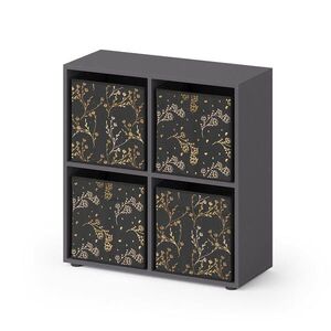 Vicco ROZDEĽOVAČ MIESTNOSTÍ Tetra čierna 72.6 x 72 cm so 4 skladacími boxmi opt.2 vyobraziť