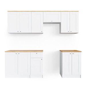 Vicco KUCHYNSKÁ LINKA Bergamo biely 240 cm , AP Goldkraft vyobraziť