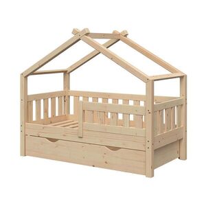 VitaliSpa DOMÁCA POSTEĽ Design Prírodné drevo 70x140 cm so zásuvkou vyobraziť