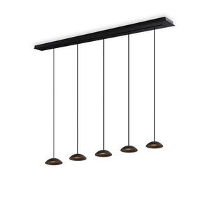 s.luce SANTA Air LED závesné svetlo na jedálenský stôl 5 svetiel 160 cm vyobraziť