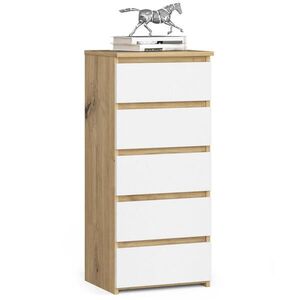 RAUMHIRSCH FURNITURE KOMODA dub Artisan, biela 92/40/35 vyobraziť