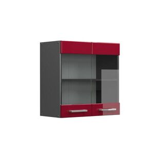 Vicco KUCHYNSKÁ SKLENENÁ SKRINKA R-Line Červený vysoký lesk 60 cm vyobraziť