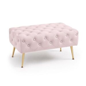 RAUMHIRSCH FURNITURE ČALÚNENÁ LAVICA s vzhľadom zamatu ružová 42/41/42 vyobraziť