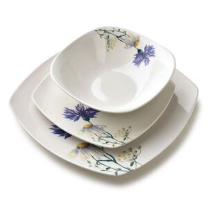 Mondex SADA 18 kusov jedálenského riadu Lea, modrá, 30/30/20 cm, porcelán vyobraziť