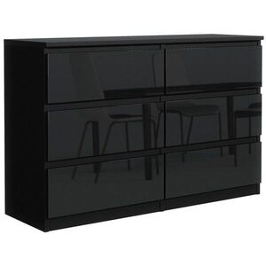 RAUMHIRSCH FURNITURE KOMODA čierna, lesklá 120/79/39 vyobraziť