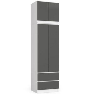 RAUMHIRSCH FURNITURE ŠATNÍK Biela, grafitovo šedá 234/60/51 vyobraziť