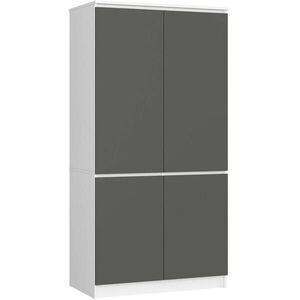 RAUMHIRSCH FURNITURE ŠATNÍK biela, grafitovo šedá 180/90/51 vyobraziť