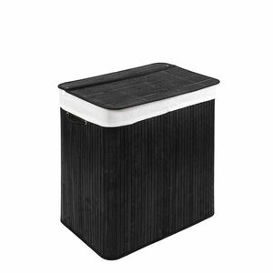 WohnDirect KOŠÍK na bielizeň s vekom BAMBOO vyobraziť