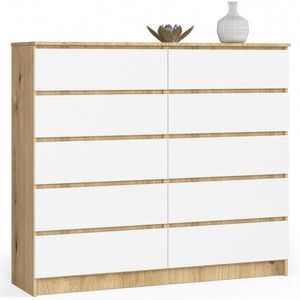 RAUMHIRSCH FURNITURE KOMODA dub Artisan, biela 121/138/40 vyobraziť