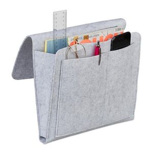 Relaxdays ORGANIZÉR svetlosivá plsť 5 priehradiek 26x28x5 cm vyobraziť
