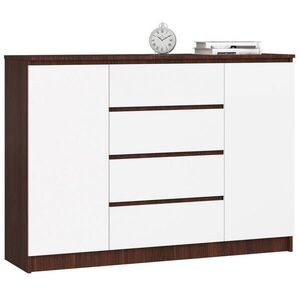 RAUMHIRSCH FURNITURE KOMODA Tmavohnedá, Biela 99/138/40 vyobraziť