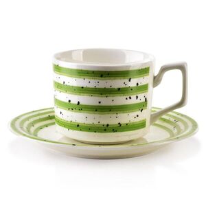 Mondex ZELENÝ hrnček Joy, sada 6 kusov, 42/18/7 cm, porcelán vyobraziť