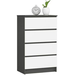 RAUMHIRSCH FURNITURE KOMODA grafitovo šedá, biela 99/60/40 vyobraziť