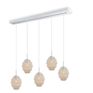 s.luce ECHOS jedálenská stolová lampa 5-plameňová 160cm vrchnák Ø 18cm vyobraziť