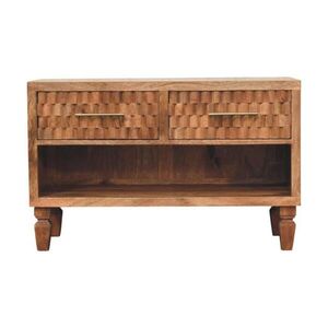 Artisan Furniture ÚLOŽNÁ jednotka v povrchovej úprave Golden Teak, 2 zásuvky, 1 otvorená polica, svetlohnedá vyobraziť