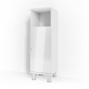 Vicco MIDI SKRINKA Fynn Biely vysoký lesk 30 x 95 cm vyobraziť