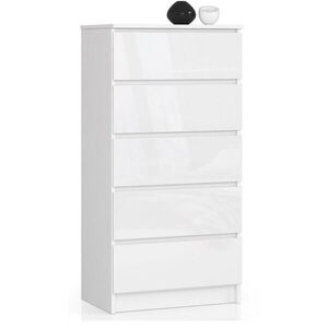 RAUMHIRSCH FURNITURE KOMODA Biela, Biela lesklá 121/60/40 vyobraziť