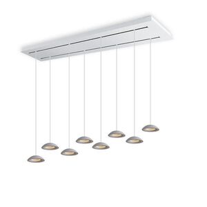 s.luce SANTA Air LED jedálenské stolové závesné svietidlo 8 svetiel 160 cm 2-radové vyobraziť