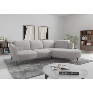 Sit & More ROHOVÁ SEDAČKA, textil, svetlosivá vyobraziť