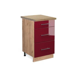 Vicco KUCHYNSKÁ SPODNÁ SKRINKA Fame-Line Bordeaux vysoký lesk 50 cm , AP Oak vyobraziť