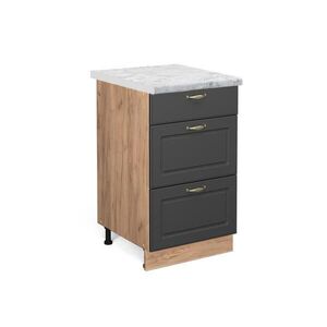 Vicco KUCHYNSKÁ SPODNÁ SKRINKA Fame-Line Antracitové zlato 50 cm , AP Marble vyobraziť