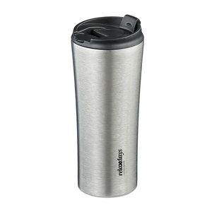 Relaxdays TERMOHRNČEK Strieborný Čierny nehrdzavejúca oceľ 400 ml vyobraziť