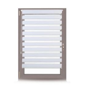 Relaxdays ROLETA Biela deň noc 90x150 cm vyobraziť