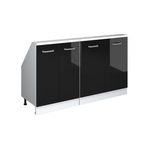 Vicco KUCHYNSKÁ SKRIŇA PRE ŠIKMÉ STRECHY R-Line Čierny vysoký lesk 140 cm Súprava 2 vyobraziť