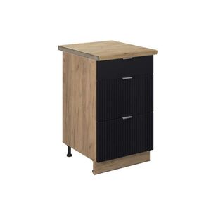 Vicco KUCHYNSKÁ SPODNÁ SKRINKA Fame-Line Čierny pruhovaný 50 cm , AP Oak vyobraziť