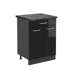 Vicco KUCHYNSKÁ SPODNÁ SKRINKA R-Line Čierny vysoký lesk 60 cm , AP Anthracite vyobraziť