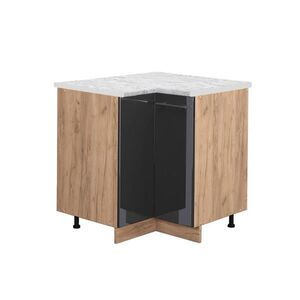 Vicco ROHOVÁ SPODNÁ SKRINKA Fame-Line Antracit vysoký lesk 80.5 cm , AP Marble vyobraziť