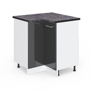 Vicco ROHOVÁ SPODNÁ SKRINKA R-Line Antracit vysoký lesk 75.6 cm , AP Antracit vyobraziť