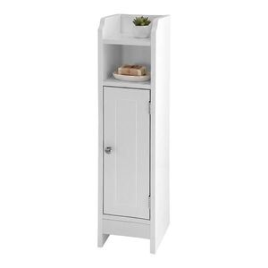 Relaxdays SKRINKA Biela kúpeľňová 80 cm vyobraziť