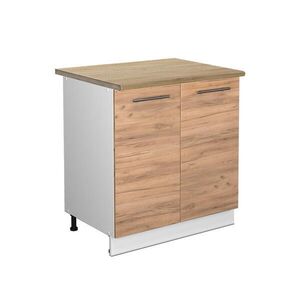Vicco KUCHYNSKÁ SPODNÁ SKRINKA Fame-Line, Dub Goldkraft/biely, 80 cm Goldkraft tammi työtaso vyobraziť