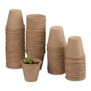 Relaxdays KVIETINÁČE Béžové 80-ks-set celulóza 5, 5x6 cm vyobraziť