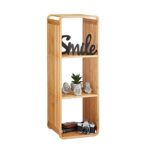 Relaxdays REGÁL Prírodný bambus 4 úrovne 96x33x33 cm vyobraziť
