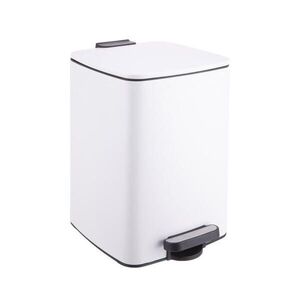 Relaxdays KÔŠ Biely odpadkový s pedálom Softclose 12 l vyobraziť
