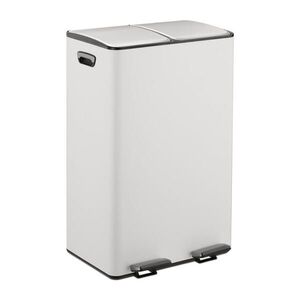 Relaxdays KÔŠ Biely pedálový 2x 30 l tiché zatváranie vyobraziť
