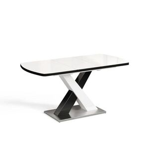 Vicco JEDÁLENSKÝ STÔL Chinto, čierna/biely, 120-160 x 80 cm Rozšíriteľný vyobraziť