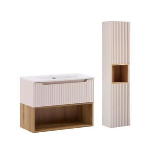Petits-meubles KÚPEĽŇOVÝ NÁBYTOK 81cm Riva 2-dielna súprava Kašmír vyobraziť