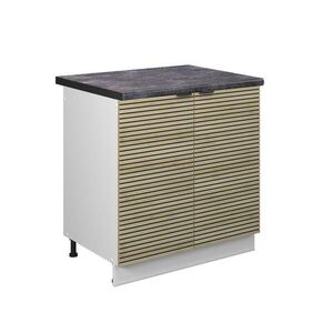 Vicco SPODNÁ SKRINKA POD DREZ Fame-Line Dubový panel 80 cm , AP Antracit vyobraziť