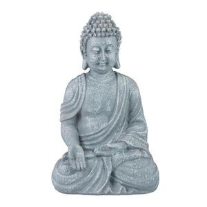 Relaxdays SOŠKA Svetlosivá Buddha v meditácii vyobraziť