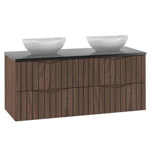 Petits-meubles DVOJITÉ UMÝVADLO 120.6cm Siena Drevo a čierna farba vyobraziť